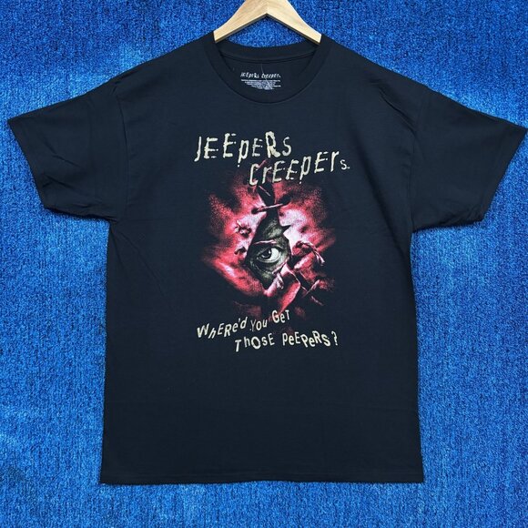 Jeepers Creepers “Where’d You Get Those Peepers” Horror Movie Graphic T-Shirt Si - Picture 1 of 4